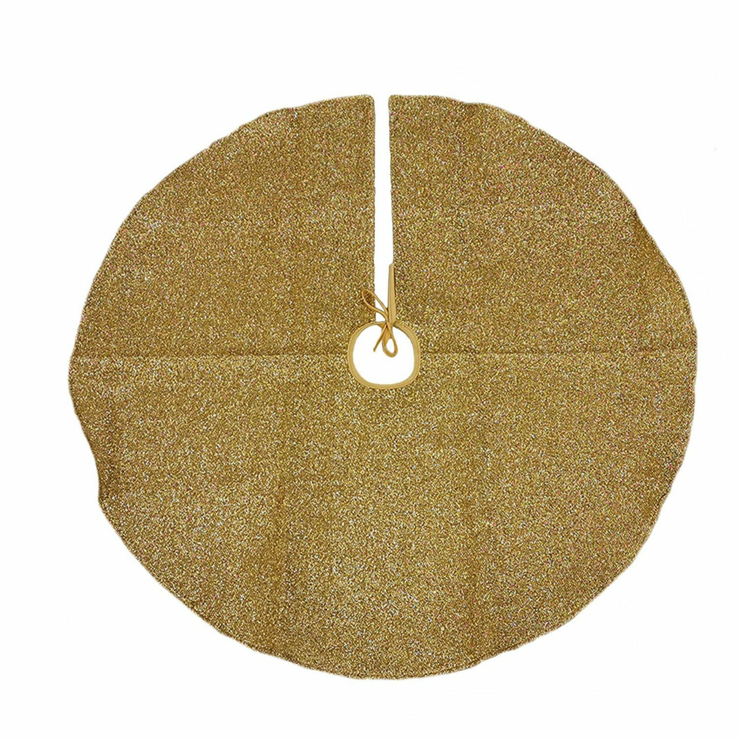VESTIAMO CASA GRAN NATALE - Copribase albero oro diametro 120 cm - Decorazione natalizia